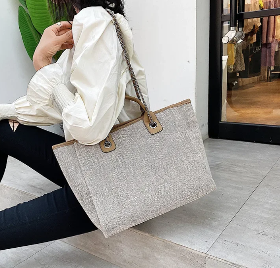 Casual Make Up Designer Large Capacity Shoulder Crossbody Chain Tote Bag Mssza