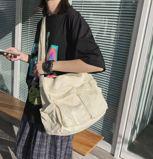 Casual Flap Pocket Large Capacity Designer Shoulder Bag Mssza
