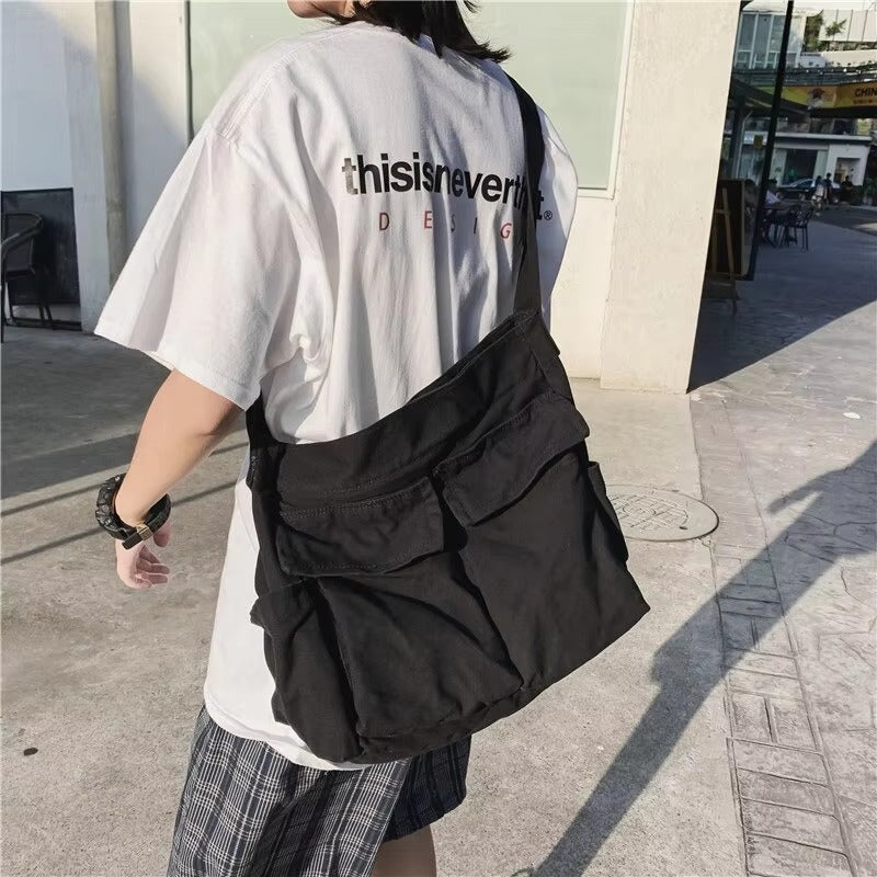 Casual Flap Pocket Large Capacity Designer Shoulder Bag Mssza