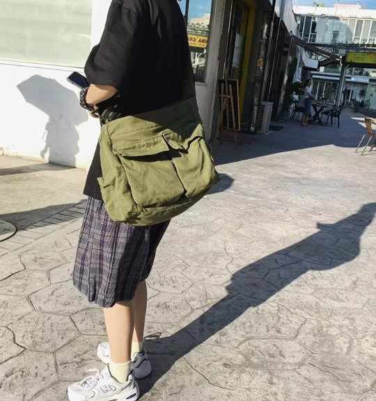Casual Flap Pocket Large Capacity Designer Shoulder Bag Mssza