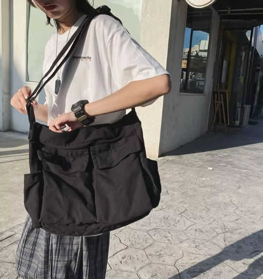 Casual Flap Pocket Large Capacity Designer Shoulder Bag Mssza