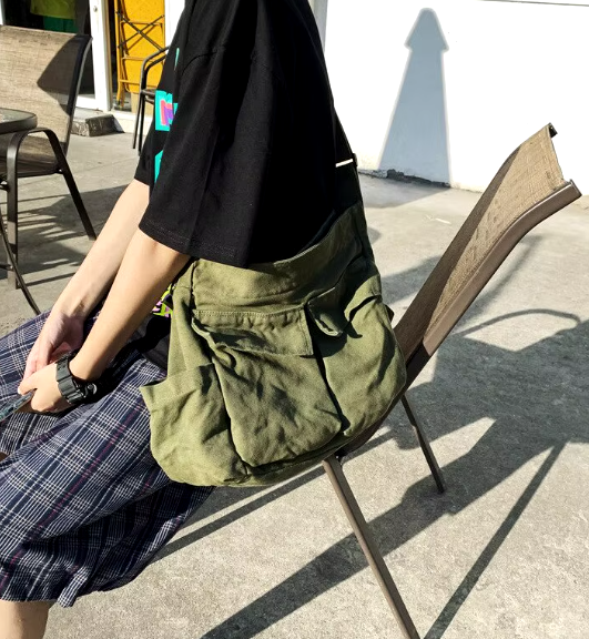 Casual Flap Pocket Large Capacity Designer Shoulder Bag Mssza