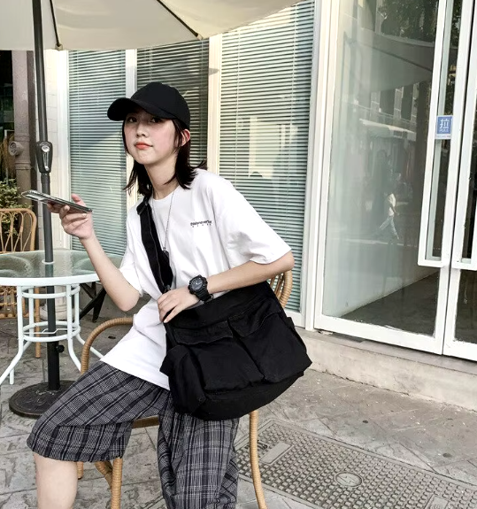 Casual Flap Pocket Large Capacity Designer Shoulder Bag Mssza