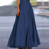 Casual Folds Loose A-line Solid Color Streetwear Skirts Mssza