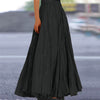 Casual Folds Loose A-line Solid Color Streetwear Skirts Mssza