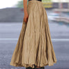 Casual Folds Loose A-line Solid Color Streetwear Skirts Mssza