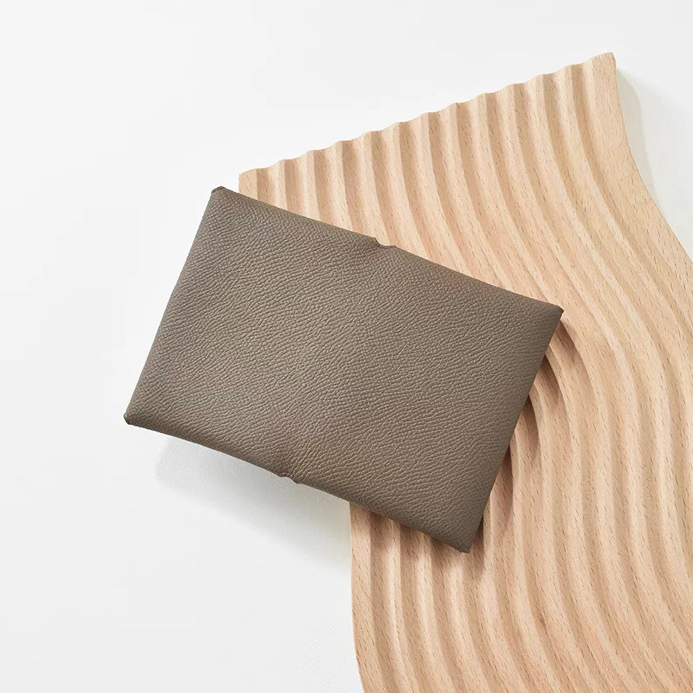 Casual Genuine Leather Credit Card Holder Business Pillow Coin Case Purse Wallet Mssza