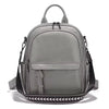 Casual Genuine Leather Multi-pocket Design Simple Travel Convertible Shoulder Backpack Mssza