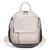 Casual Genuine Leather Multi-pocket Design Simple Travel Convertible Shoulder Backpack Mssza