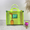 Casual Geometric Interior Zipper Pocket Canvas Tote Shoulder Bag Mssza