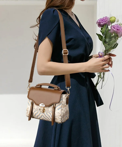 Casual Hand-Held Buckle Small Square Stylish And Versatile Crossbody Bag Mssza