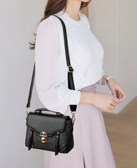 Casual Hand-Held Buckle Small Square Stylish And Versatile Crossbody Bag Mssza