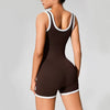 High Elastic Integrated Splice Wide Strap Yoga Jumpsuit Mssza