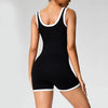 High Elastic Integrated Splice Wide Strap Yoga Jumpsuit Mssza