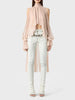 Casual High Neck Drop Sleeves Spliced Flods Temperament Solid Irregular Shirts Mssza