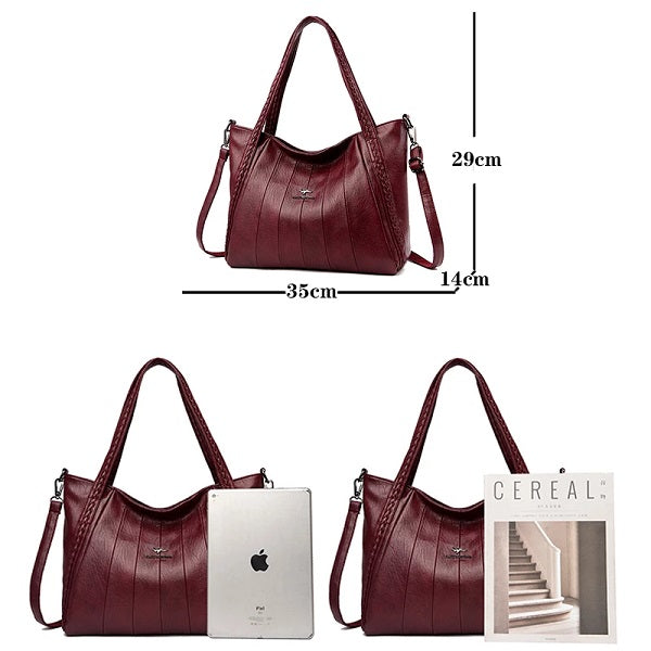 Casual High Quality PU Leather Handbags Mssza