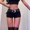 Casual High Waist Aesthetic Straight Leg Short Baggy Jeans Streetwear Mssza