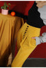 Casual High Waist Button Pencil Straight Pants Mssza