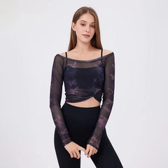 Casual High Waist Leggings And Top Two Pieces Fitness Yoga Set Mssza