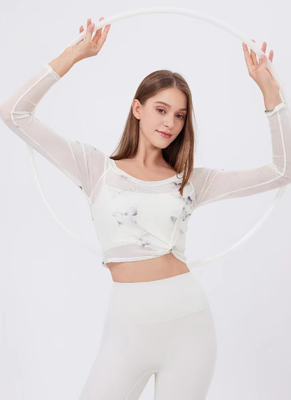 Casual High Waist Leggings And Top Two Pieces Fitness Yoga Set Mssza