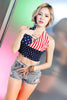Casual High Waist Perforated High Elastic Plus Size Skinny Shorts Mssza