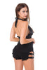 Casual High Waist Perforated High Elastic Plus Size Skinny Shorts Mssza