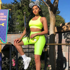 Casual High Waist Skinny Yoga Hot Pants Mssza