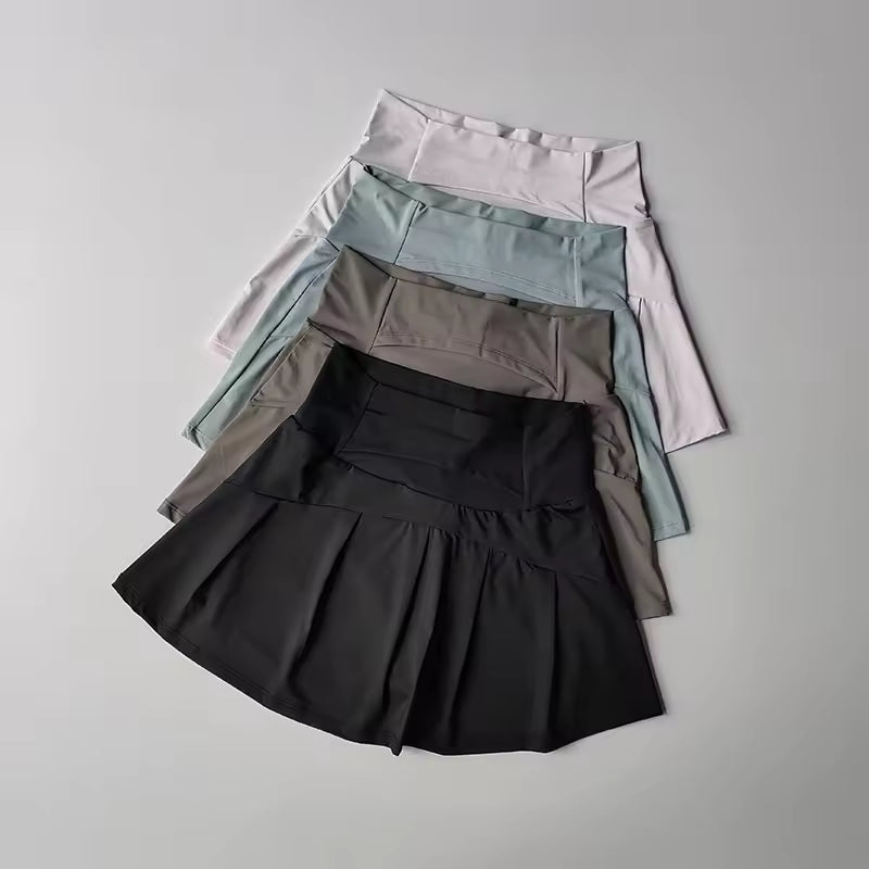 Casual High Waist Sports Fitness Yoga Tennis Short Skirt Mssza