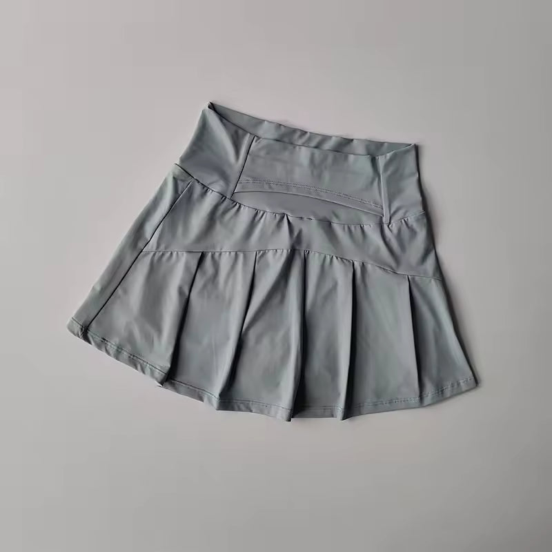 Casual High Waist Sports Fitness Yoga Tennis Short Skirt Mssza