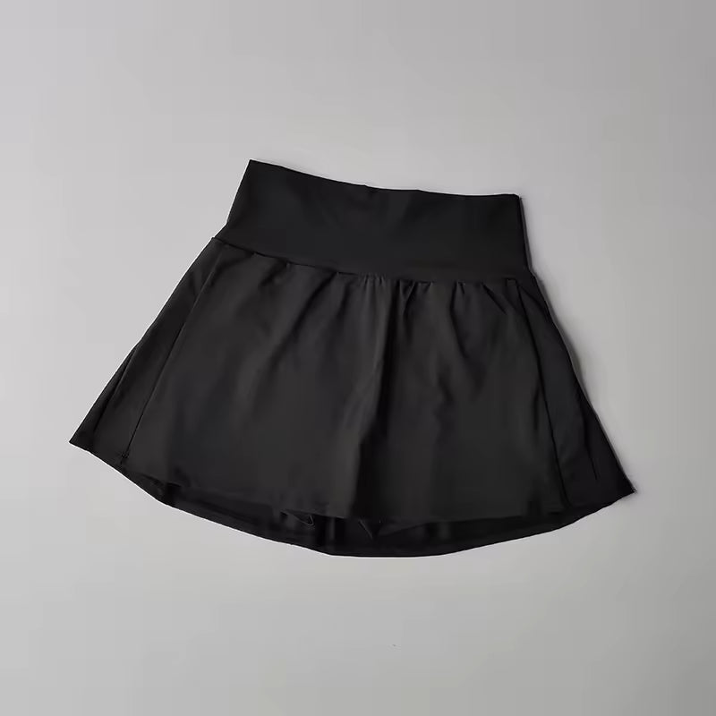 Casual High Waist Sports Fitness Yoga Tennis Short Skirt Mssza