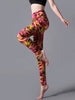 Casual High Waist Stripe Sportwear Workout Ankle-Length Leggings Mssza