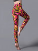 Casual High Waist Stripe Sportwear Workout Ankle-Length Leggings Mssza