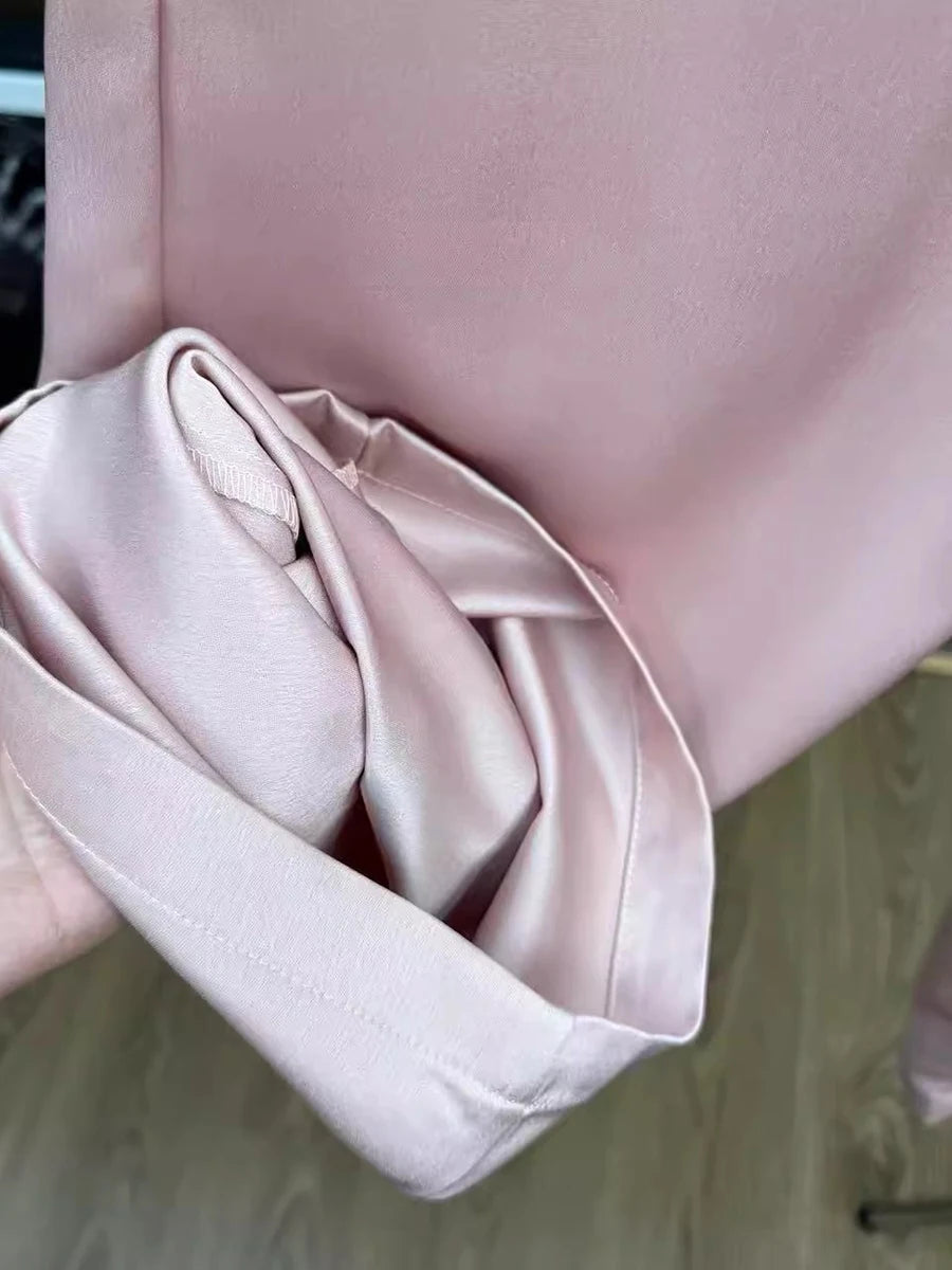 Casual High Waist Temperament Minimalist Spliced Button Pants Mssza