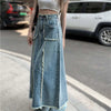 Casual High Waist With Pockets Large Size Splicing Skirt Streetwear Mssza