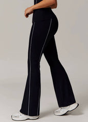 Casual High Waisted Wide Legs Slim Ming Flared Yoga Pants Mssza