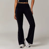 Casual High Waisted Wide Legs Slim Ming Flared Yoga Pants Mssza