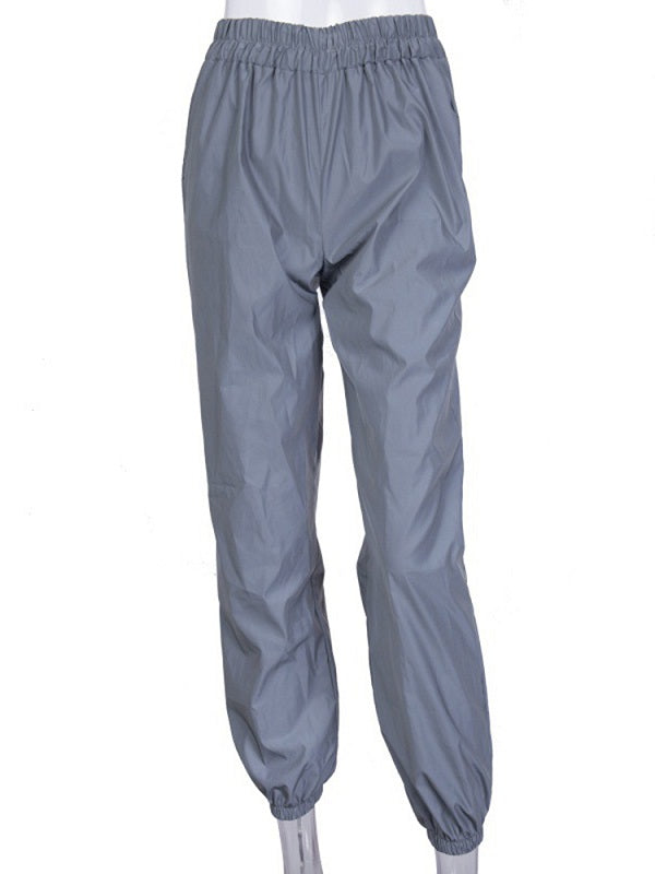 Casual Hip Hop Loose Night Shine Elastic Waist Trousers Pants Mssza