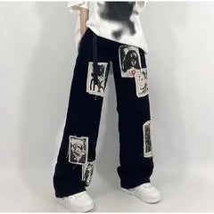 Casual Hip Hop Street wear Wide Leg Jeans Mssza