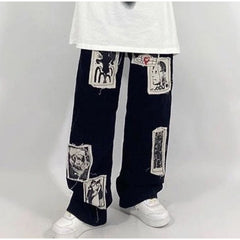 Casual Hip Hop Street wear Wide Leg Jeans Mssza
