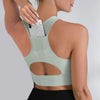 Casual Hollow Yoga Running With Phone Pocket Fitness Sports Bra Mssza