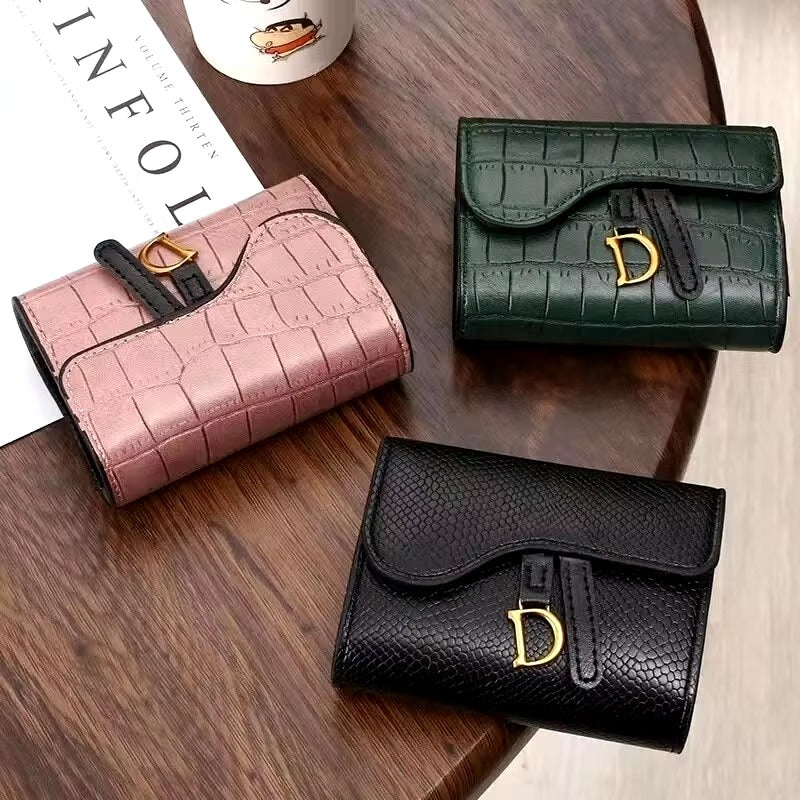 Casual Interior Slot Mini PU Letter Card Holder Wallets Bag Mssza
