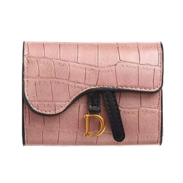 Casual Interior Slot Mini PU Letter Card Holder Wallets Bag Mssza