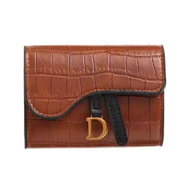 Casual Interior Slot Mini PU Letter Card Holder Wallets Bag Mssza