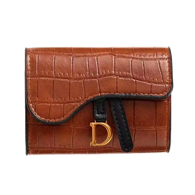 Casual Interior Slot Mini PU Letter Card Holder Wallets Bag Mssza