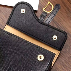 Casual Interior Slot Mini PU Letter Card Holder Wallets Bag Mssza