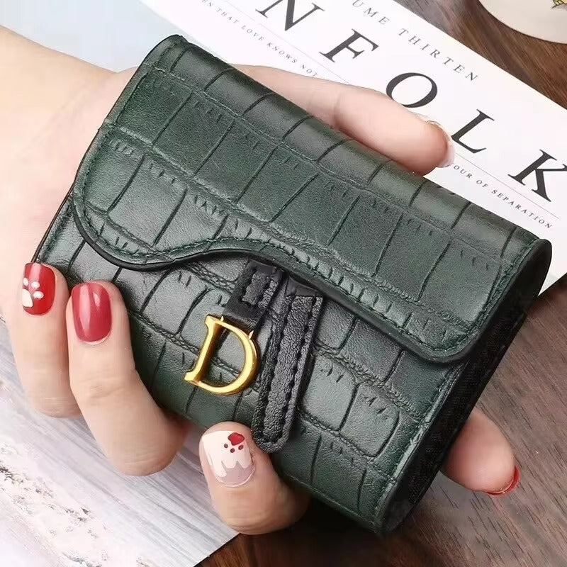 Casual Interior Slot Mini PU Letter Card Holder Wallets Bag Mssza