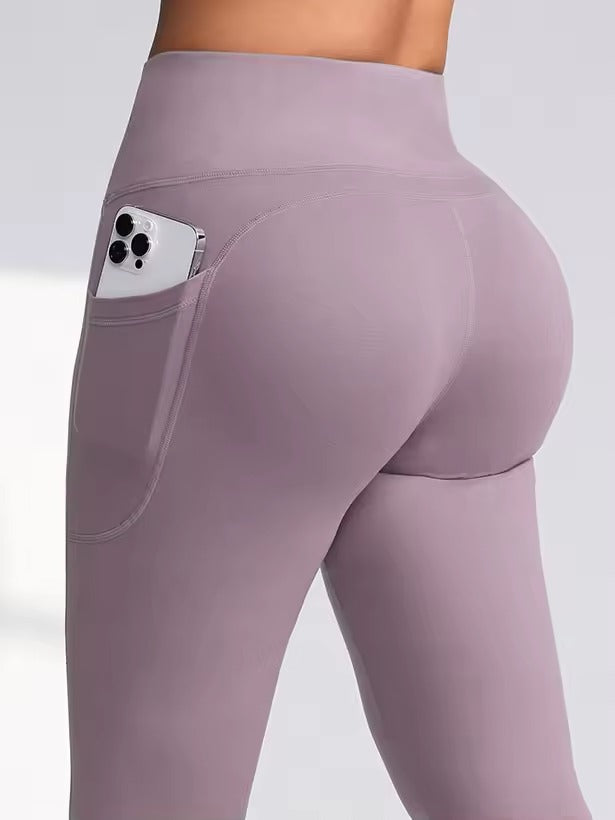 Casual Knit High Waist Gym Ankle-Length Leggings Mssza