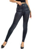 Casual Knitted Pencil Pants Geometric Faux Denim Gym Leggins Mssza