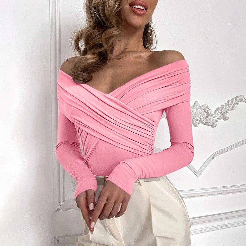 Casual Knitted Rompers Backless Solid Corset Slim Long Sleeves Crossed Bodysuits Mssza