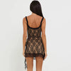 Casual Lace Crop Top And Skirts Bodysuits Two Piece Set Mssza